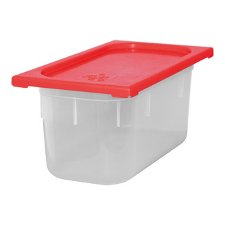 CaterChef voedseldoos Rood 5,7 liter 1/3 GN