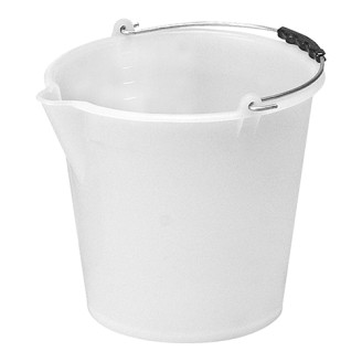 Emmer kunststof wit 12 liter