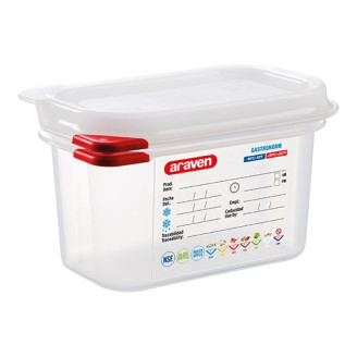 Araven kunststof gastronorm bak 1/9 GN - 100 mm