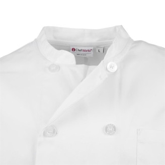 Chef Works Le Mans unisex koksbuis wit - Maat S