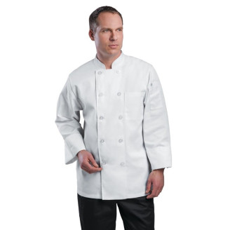 Chef Works Le Mans unisex koksbuis wit - Maat S