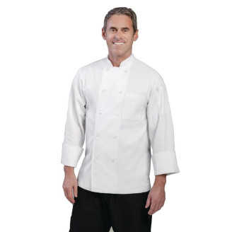 Chef Works Le Mans unisex koksbuis wit - Maat S