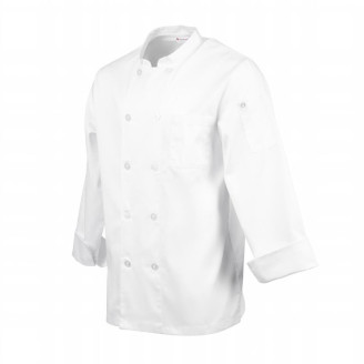 Chef Works Le Mans unisex koksbuis wit - Maat S