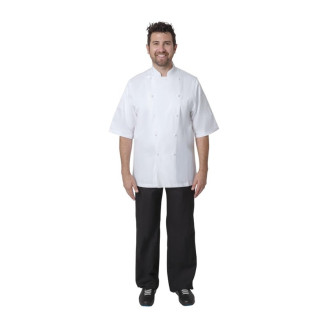 Chef Works Capri koksbuis wit - Maat 56