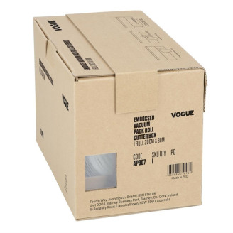 Vogue Vacu&uuml;mverpakkingsrol Met Snijbox (Reli&euml;f) 200 mm Breed