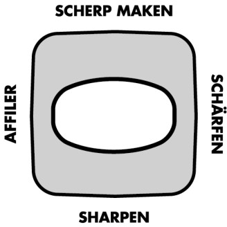 Slijpstaal met diamanten coating