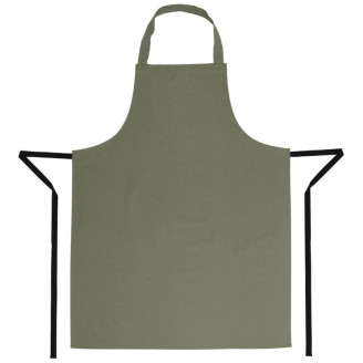 Whites halterschort polyester-katoen olijfgroen