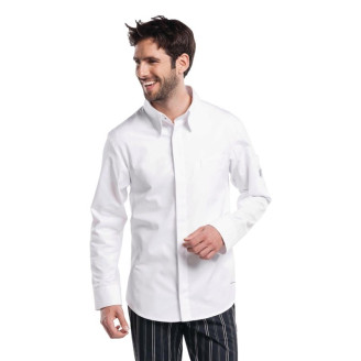 Chaud Devant chef shirt wit - Maat S