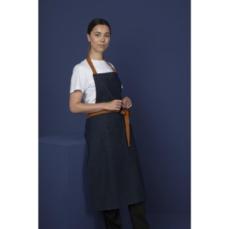 Whites Southside halterschort blauw denim