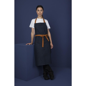 Whites Southside halterschort blauw denim