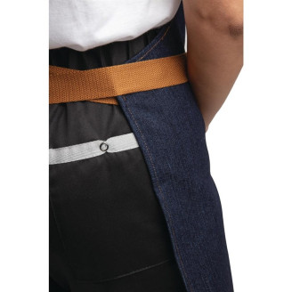 Whites Southside halterschort blauw denim