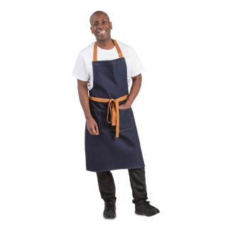 Whites Southside halterschort blauw denim