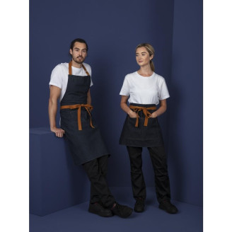 Whites Southside halterschort blauw denim