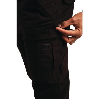 Portwest stretch slim combat broek zwart - Maat 38