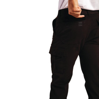 Portwest stretch slim combat broek zwart - Maat 38