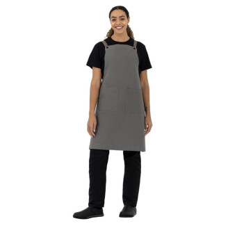 Southside Soutside katoenen halterschort khaki
