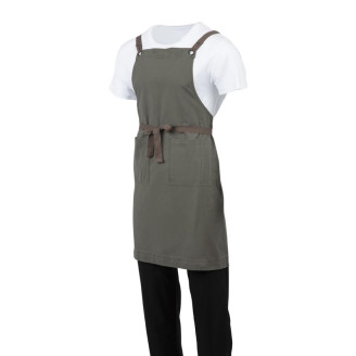 Southside Soutside katoenen halterschort khaki
