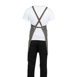 Southside Soutside katoenen halterschort khaki