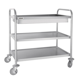 Vogue RVS serveerwagen - 855x535x940 mm