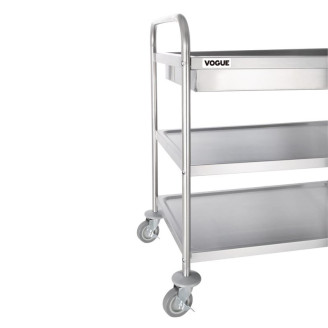 Vogue RVS serveerwagen - 855x535x940 mm