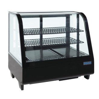 Polar display koelvitrine - zwart - 100 liter - CC611