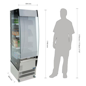 Polar multideck display koelkast - 220 liter - CD239
