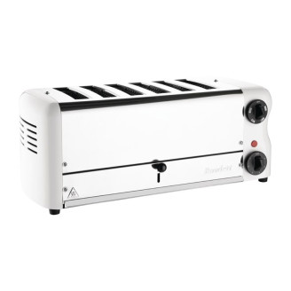 Rowlett Esprit broodrooster 6 sleuven wit - 2 reserve-elementen
