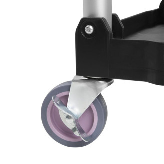 Vogue 3-Laags Opvouwbare Trolley Zwart Klein