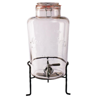 Olympia glazen retro waterdispenser met standaard 8,5 liter