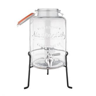 Olympia glazen retro waterdispenser met standaard 8,5 liter