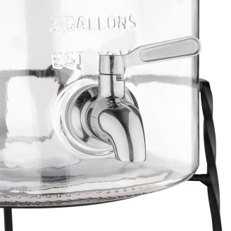 Olympia glazen retro waterdispenser met standaard 8,5 liter