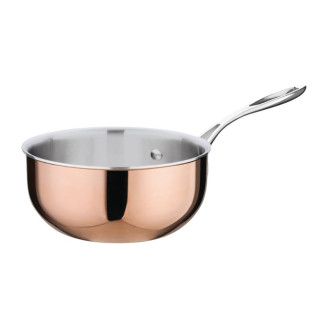 Vogue Triwall koperen sauteuse conisch 20cm