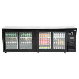 Polar U-serie bardisplay met 4 schuifdeuren