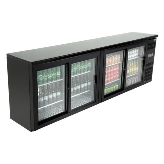 Polar U-serie bardisplay met 4 schuifdeuren