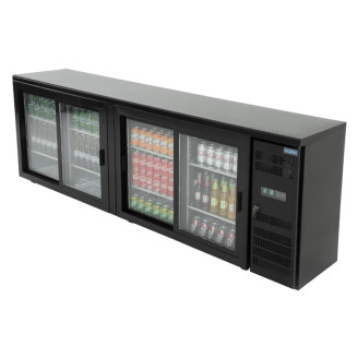 Polar U-serie bardisplay met 4 schuifdeuren