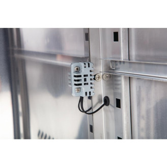 Polar RVS saladette - CT393 - 2 deuren - glasopbouw