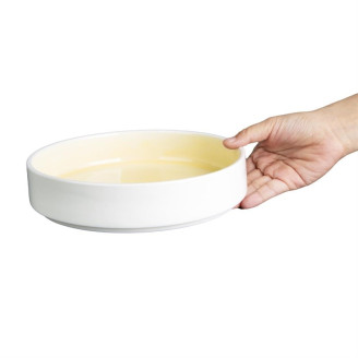 Olympia Fondant Kommen Lemon Geel - 215mm (4 Stuks)
