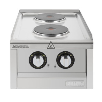 Buffalo 600-Serie Elektrische Kookplaat Met 2 Kookzones