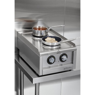 Buffalo 600-Serie Elektrische Kookplaat Met 2 Kookzones