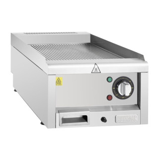 Buffalo 600-Serie Geribbeld Elektrische Bakplaat