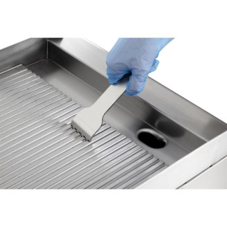 Buffalo 600-Serie Geribbeld Elektrische Bakplaat