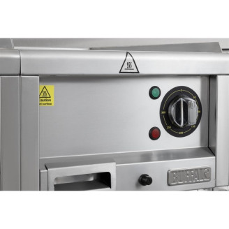 Buffalo 600-Serie Geribbeld Elektrische Bakplaat