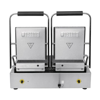 Buffalo Bistro Dubbele Geribbelde Contactgrill