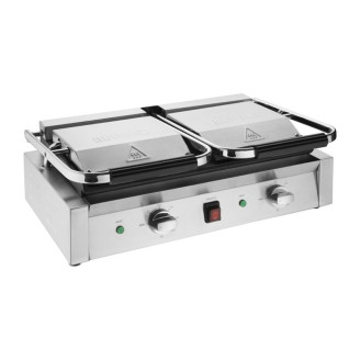 Buffalo Bistro Dubbele Geribbelde Contactgrill
