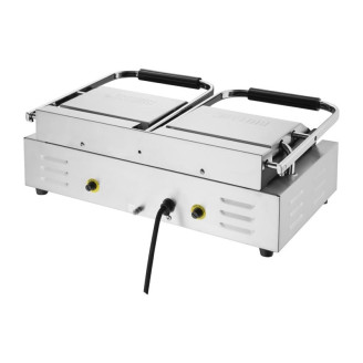 Buffalo Bistro Dubbele Geribbelde Contactgrill