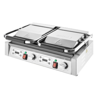 Buffalo Dubbele Contactgrill Platte & Geribbelde Platen