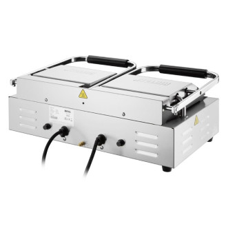 Buffalo Dubbele Contactgrill Platte & Geribbelde Platen