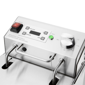 Buffalo Enkele Elektrische Friteuse Met Timer 8Ltr