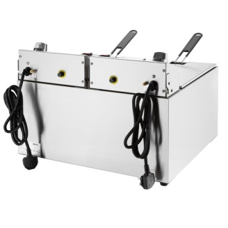 Buffalo 600-serie elektrische friteuse met dubbele tank, 2 x 8 liter
