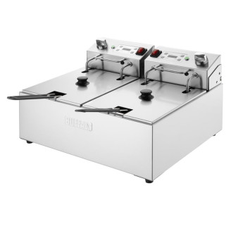 Buffalo Dubbele Elektrische Friteuse met Timer 2x5Ltr